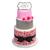 Black Gum Paste Bows cake toppers - 12 count package