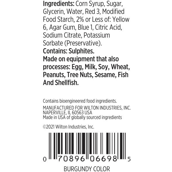 Wilton Burgundy Gel Food Coloring – 1 oz.