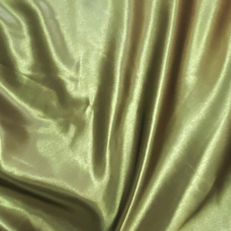 Olive Bridal Satin Polyester Fabric - Olive, Satin, 58"-60" Wide (1 Yard)