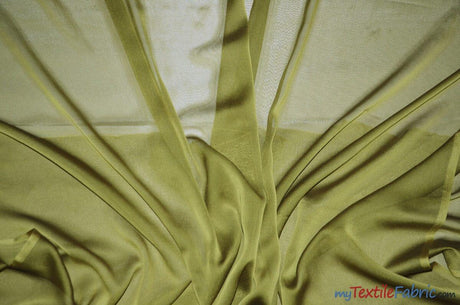Two Tone Chiffon Polyester Fabric - Iridescent Sheer, 58/60" Width, Multiple Colors (Yards, Bolts, Sample Swatch)
