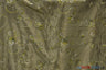 Aurora Taffeta Embroidered Floral Taffeta Fabric - Multi Color Floral Embroidery With Sequins, 54" Width (1 Yard)