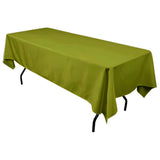 Polyester Rectangular Tablecloth Polyester Fabric - Wrinkle-Resistant, Stain-Proof, Washable, 60" X 144"