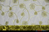 Donatello Organza Embroidery Fabric - Embroidered Floral Sheer, 54" Width, Multiple Colors (1 Yard)