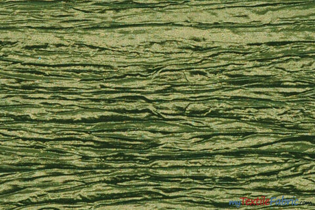Crease Taffeta Crush Taffeta Polyester Fabric - Crushed Texture, 50/52" Width (Continuous Yards Or By Bolt)