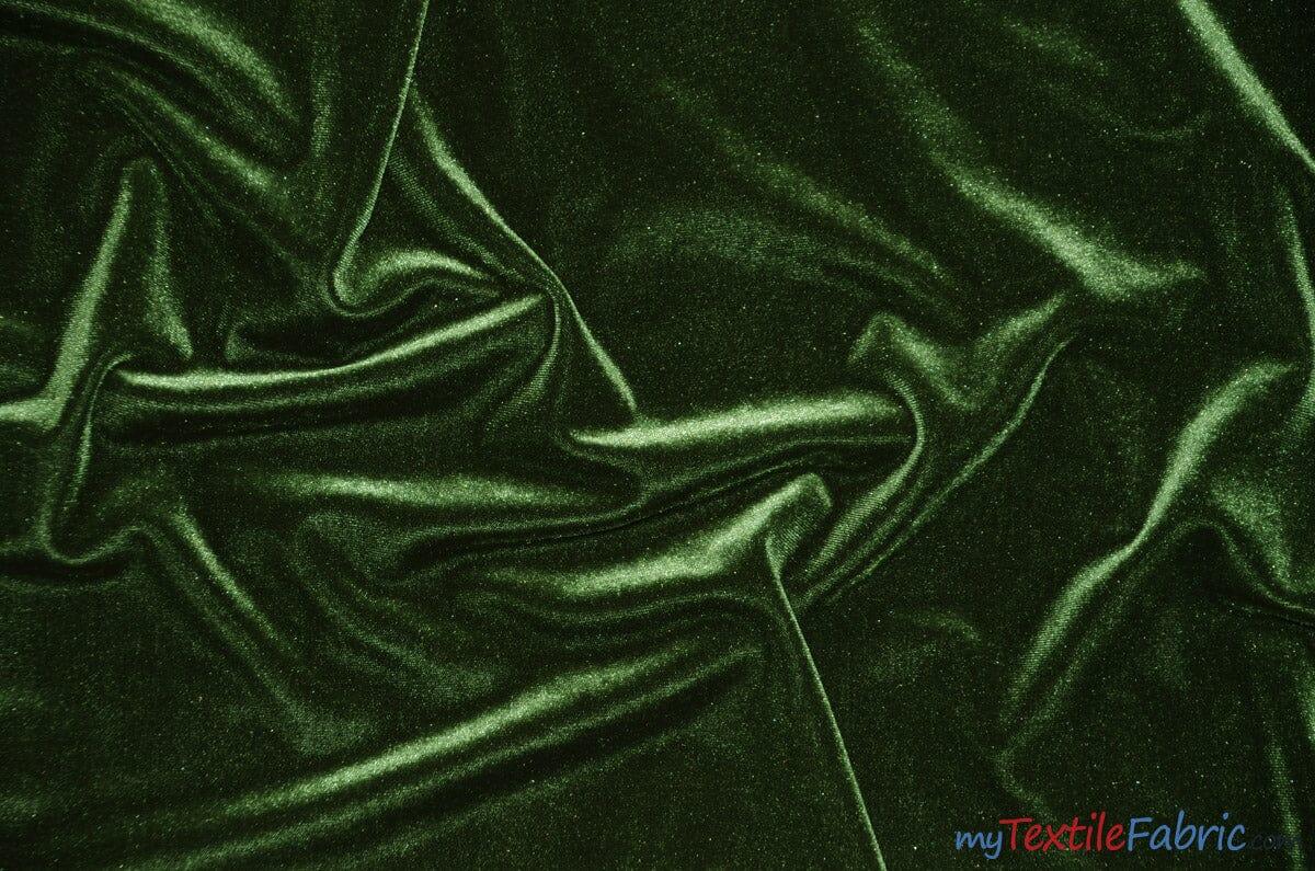 Stretch Velvet Spandex Fabric - Solid, 58" Width (1 Yard)