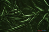 Stretch Velvet Spandex Fabric - Solid, 58" Width (1 Yard)