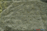 Swirl Organza Polyester Fabric - Embroidered Swirl Sheer, 52/54" Width, Multiple Colors (1 Yard)