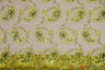 Coco Paisley Polyester Fabric - Sheer Embroidered Paisley, Double Scallop Lace, 52" Width (1 Yard)