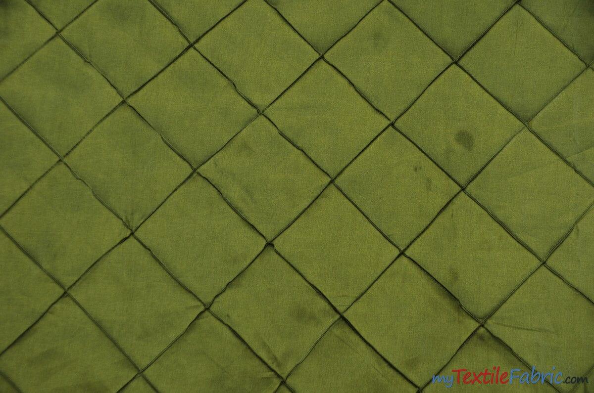 Taffeta Pintuck Fabric - 4" X 4" Diamond Pattern, 58" Width, Multiple Colors (1 Yard)