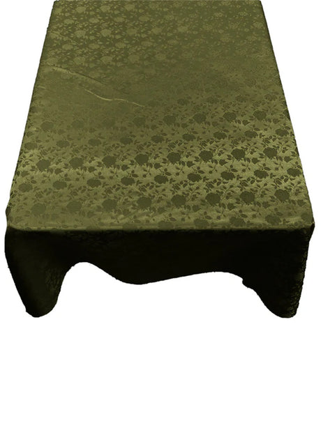 Roses Jacquard Satin Fabric - Rose Pattern, 60" X 108" (1 Piece)