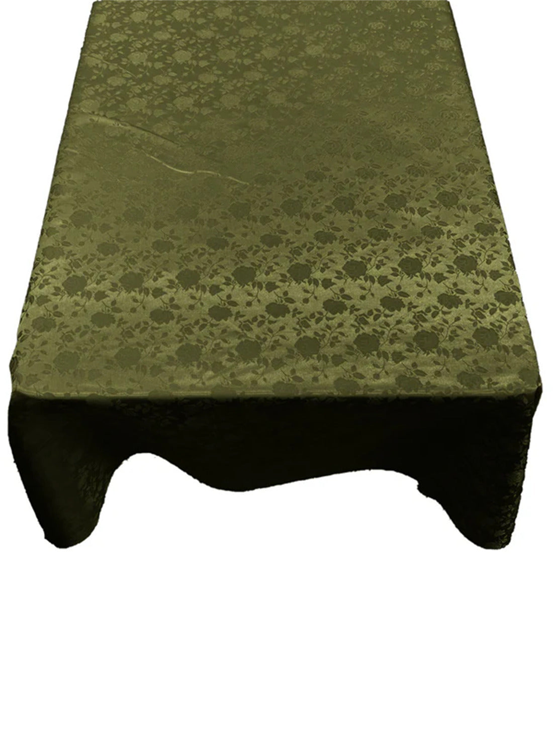 Roses Jacquard Satin Fabric - Rose Pattern, 60" X 90" (1 Piece)