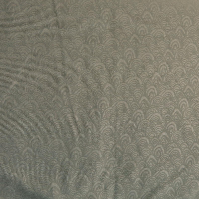 Olive Embossed Nylon Spandex Swim Fabric