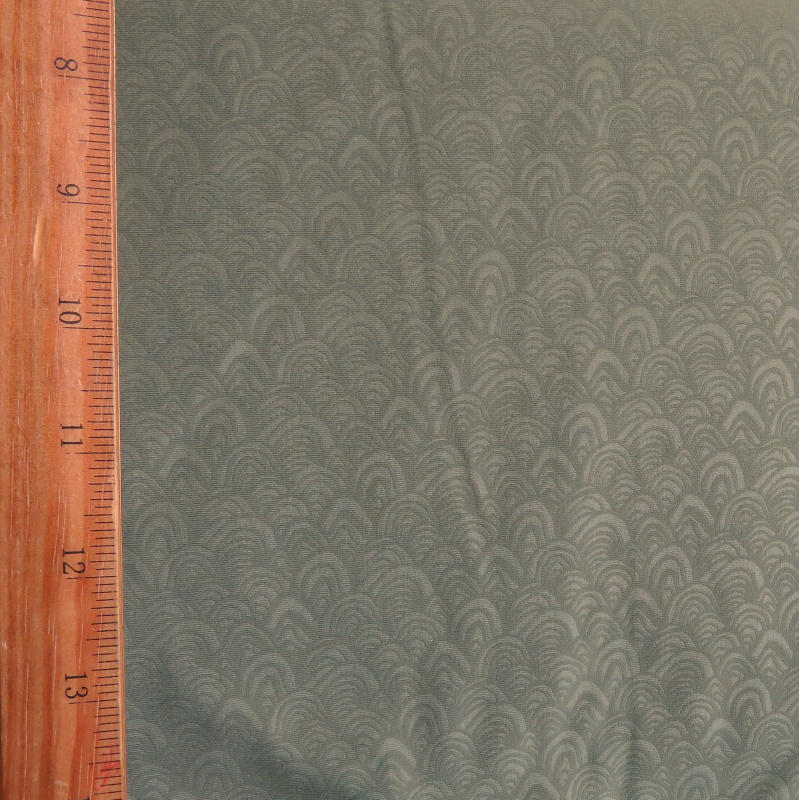 Olive Embossed Nylon Spandex Swim Fabric