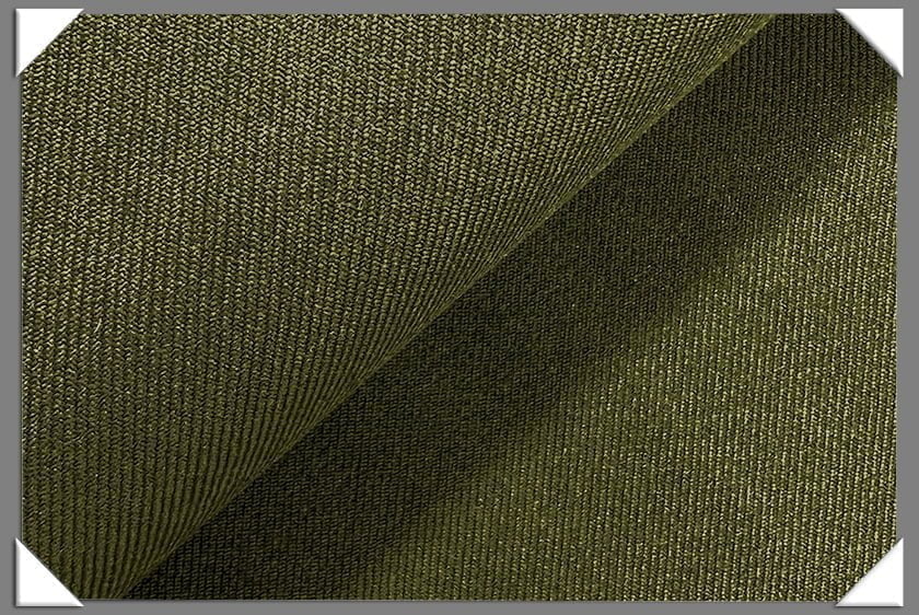 Olive Vegan Gabardine Polyester Gabardine Fabric - Olive, Solid, 60" Width (1 Yard)