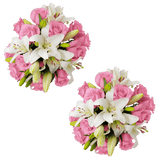 Stylish Rose & Lily Fresh Flower Bouquet for Gifts & Decor