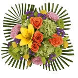 Tropical Paradise Flower Bouquet Fresh Mixed Arrangement