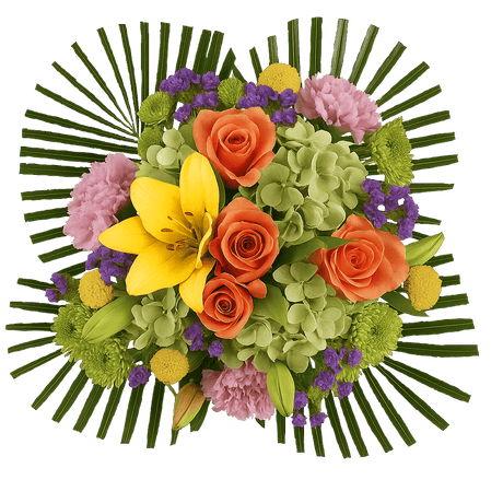 Tropical Paradise Flower Bouquet Fresh Mixed Arrangement
