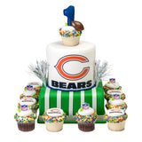 NFL Brown Football with Shield Cupcake Rings set of 12