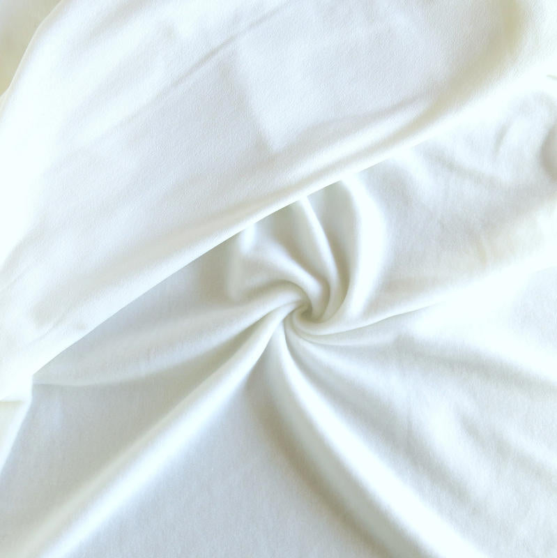 Polartec Powerstretch Fleece Knit Fabric - Off White