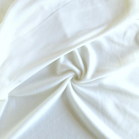 Polartec Powerstretch Fleece Knit Fabric - Off White