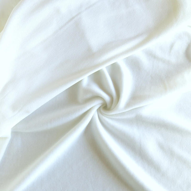 Polartec Powerstretch Fleece Knit Fabric - Off White