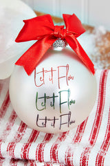 4" Glass Christmas Ornament