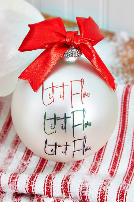 4" Glass Christmas Ornament