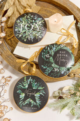6" Metal Disc Ornament