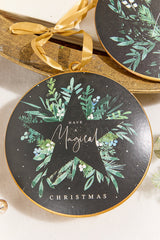6" Metal Disc Ornament