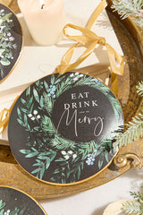 6" Metal Disc Ornament