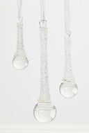 Drop Ornament Set of 3 Assorted Decorative Christmas Glass Teardrop Ornaments
