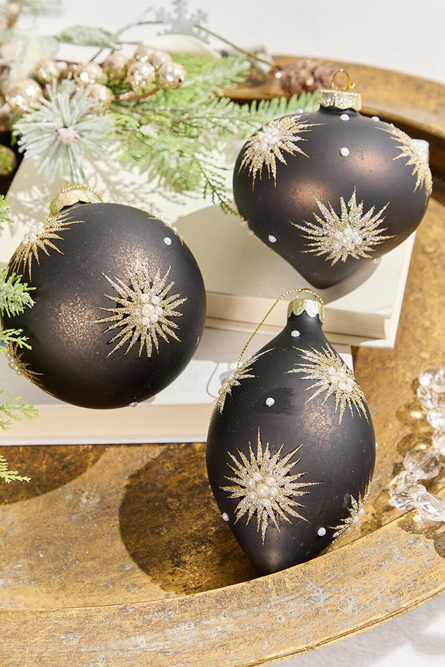 4"-6" Starburst Glass Ornament