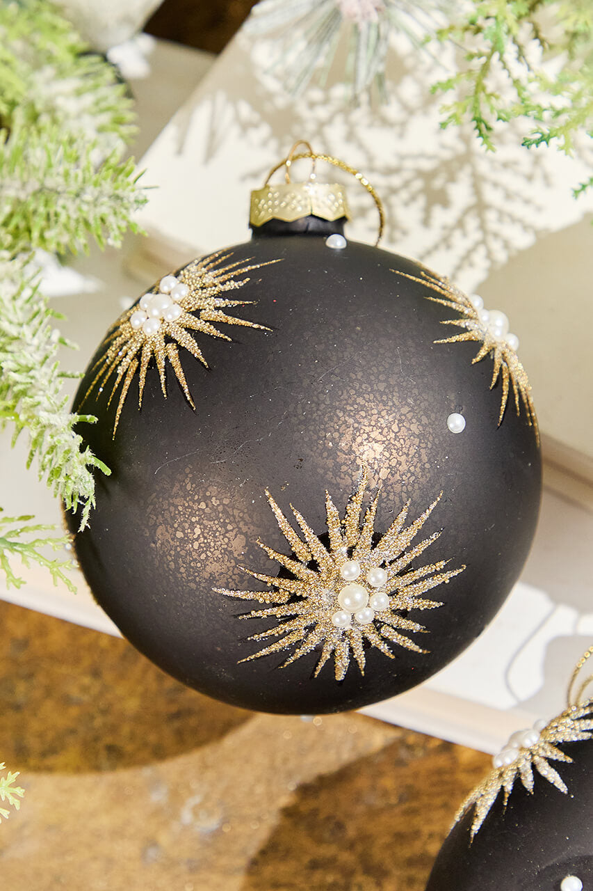 4"-6" Starburst Glass Ornament