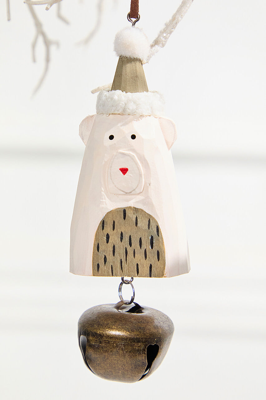 Icon with Bell Wood Ornament