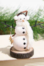 Wooden Snowman Ornament
