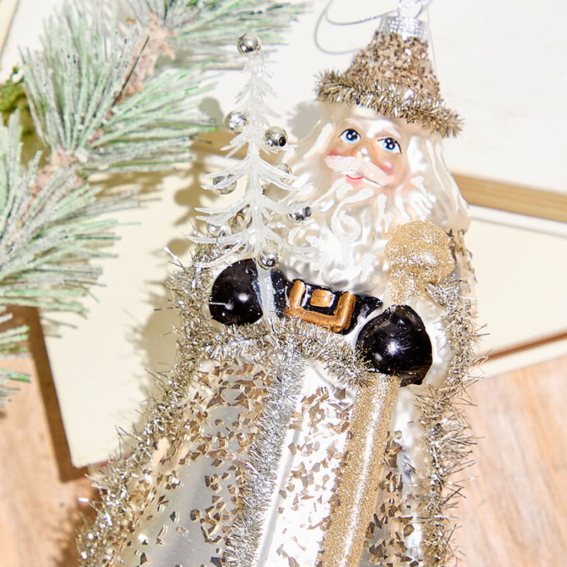 Neutral Santa Ornament