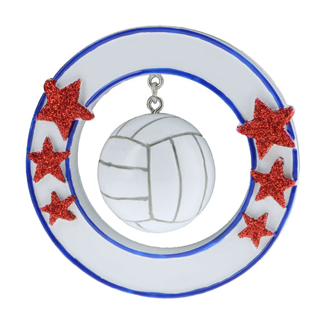 3D Volleyball Personalizable Ornament