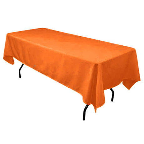 Polyester Rectangular Tablecloth Polyester Fabric - Wrinkle-Resistant, Stain-Proof, Washable, 60" X 144"