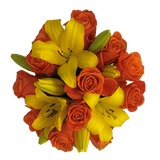 Elegant Fresh Rose & Lily Bouquet Premium Floral Gift