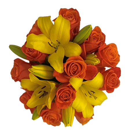 Elegant Fresh Rose & Lily Bouquet Premium Floral Gift