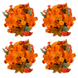 Orange Fall Flower Bouquet Fresh Mixed Arrangement