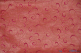 Swirl Organza Polyester Fabric - Embroidered Swirl Sheer, 52/54" Width, Multiple Colors (1 Yard)