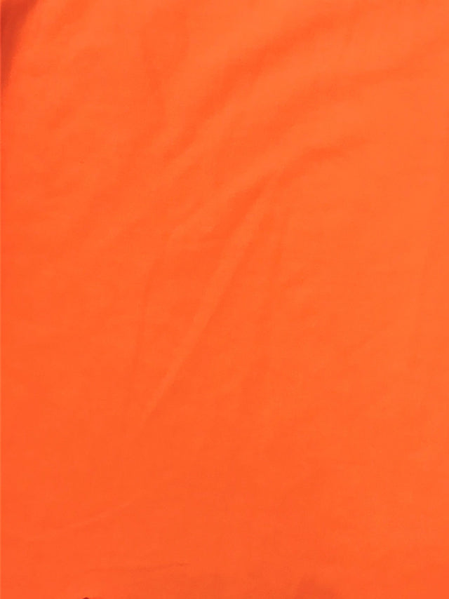 Orange Poly Cotton Broadcloth Fabric - Orange, 59/60" Width (1 Yard)