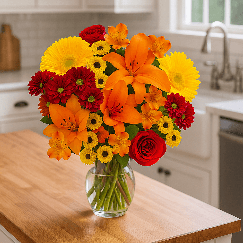 Thanksgiving Fresh Flower Bouquet Mixed Floral Arrangement Pack