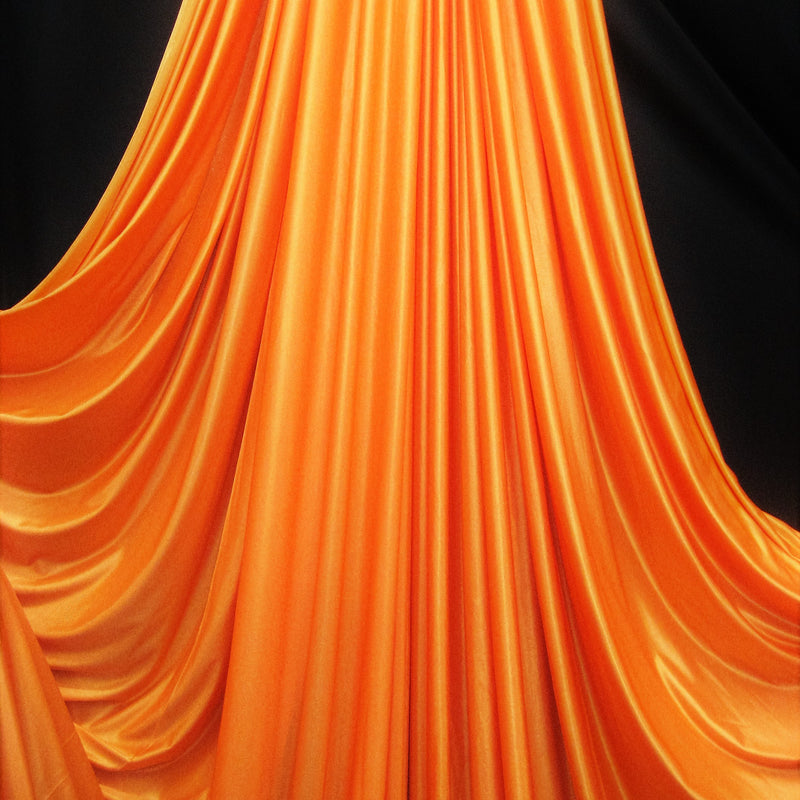 1 Yard Orange Low Stretch Polyester Fabric Extra Wide & Durable 108/120 Inch Wide