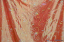 Aurora Taffeta Embroidered Floral Taffeta Fabric - Multi Color Floral Embroidery With Sequins, 54" Width (1 Yard)