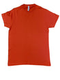 Lucky Friends 1001 100% Cotton Fabric - Orange, Round Neck T-Shirt, 4.2 Oz, Tubular, No Side Seams (1 Piece)