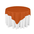 Orange Square Polyester Overlay Tablecloth 60″ x 60″