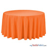 108 Inch Round Polyester Seamless Tablecloth Fabric - Solid Color, 108" Diameter (By Piece)