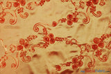 Ribbon Taffeta Polyester Fabric - Embroidered Ribbon Cord, Multiple Colors, 54" Width (1 Yard)